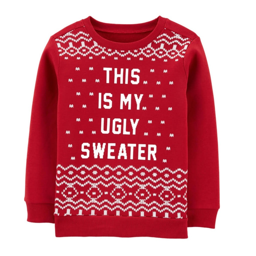 “This Is My Ugly Sweater” Holiday Sweater by Carter’s